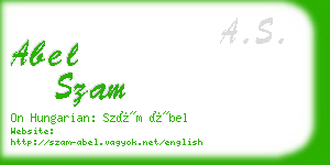abel szam business card